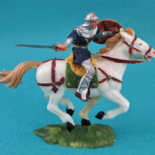 8856 4 Cavalier avec épée, bouclier et cervelière sur cheval 1 (III a).